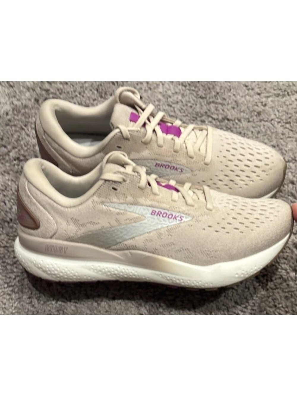 Brooks Ghost 16 Almond/Peach/Coco 1204071B251 Womens Sz 8.5 Run Walk Train Shoes - Picture 3 of 8